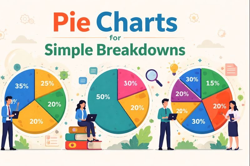Pie Charts for Simple Breakdowns