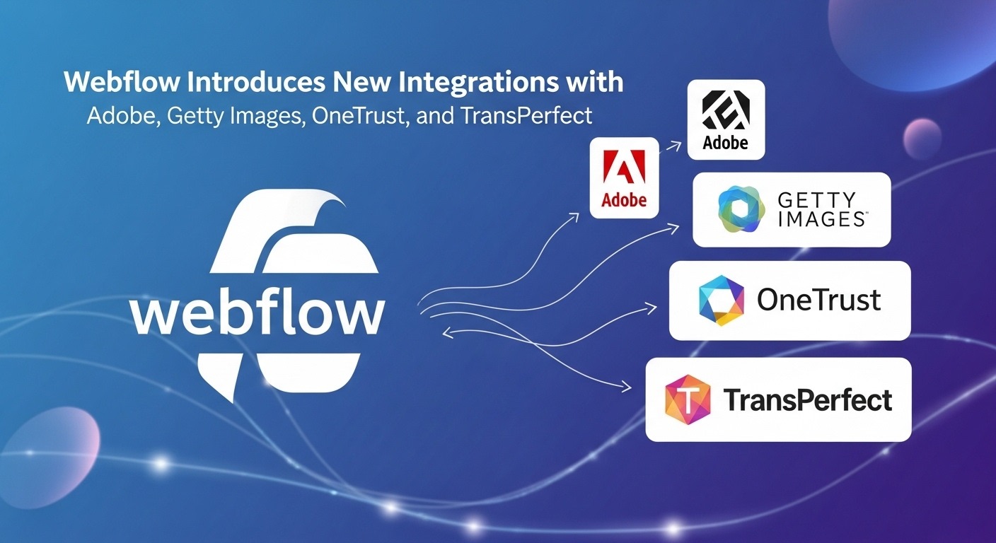 Webflow Introduces New Integrations with Adobe, Getty Images, OneTrust, and TransPerfect