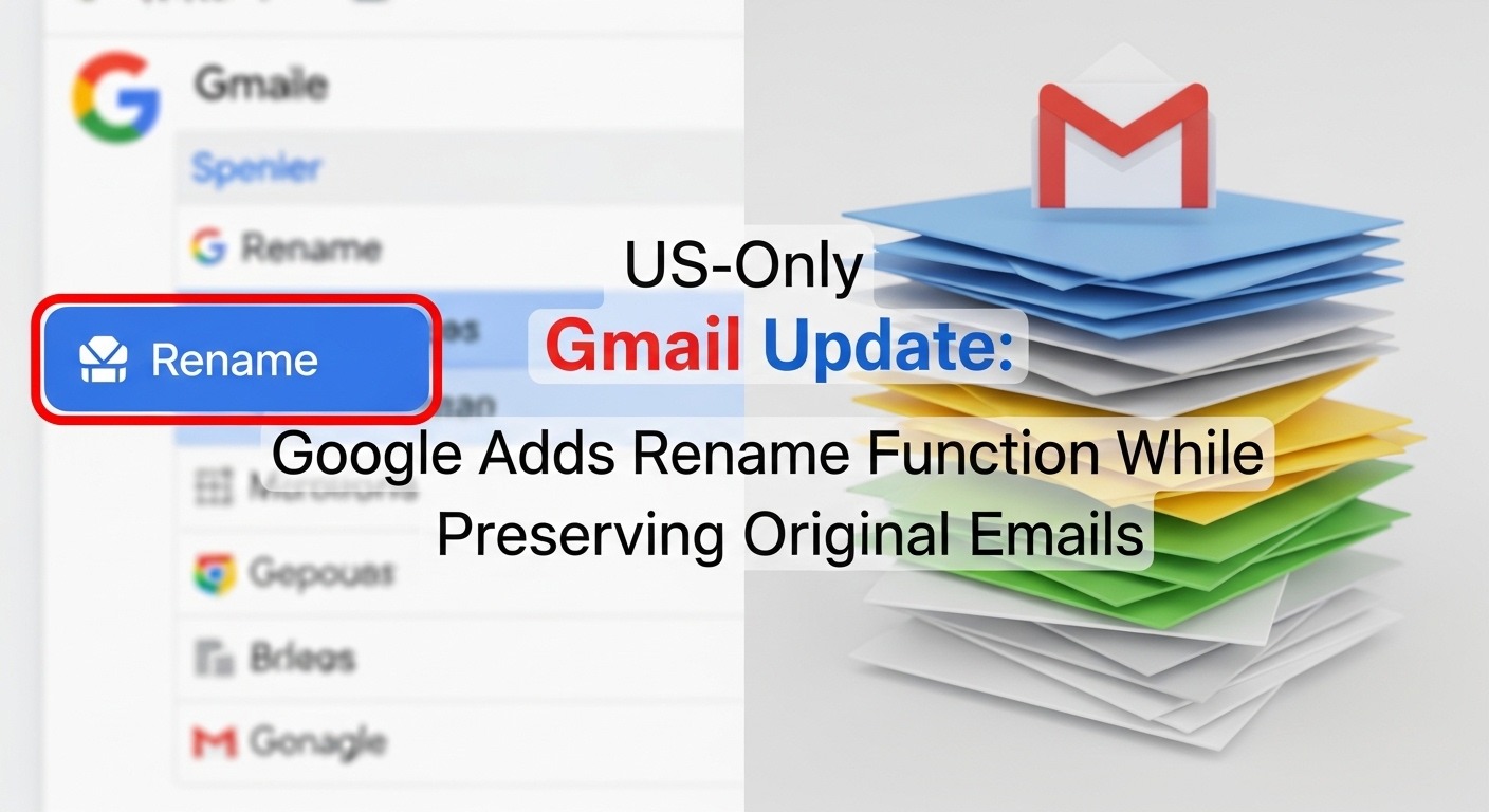 US-Only Gmail Update Google Adds Rename Function While Preserving Original Emails