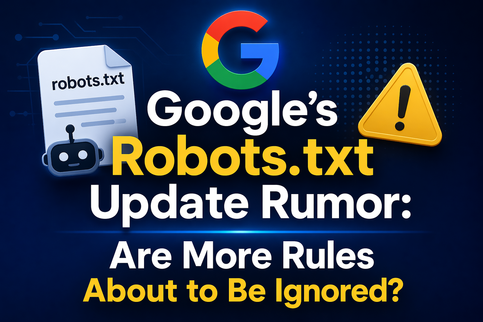 Google’s Robots.txt Update Rumor: Are More Rules About to Be Ignored?