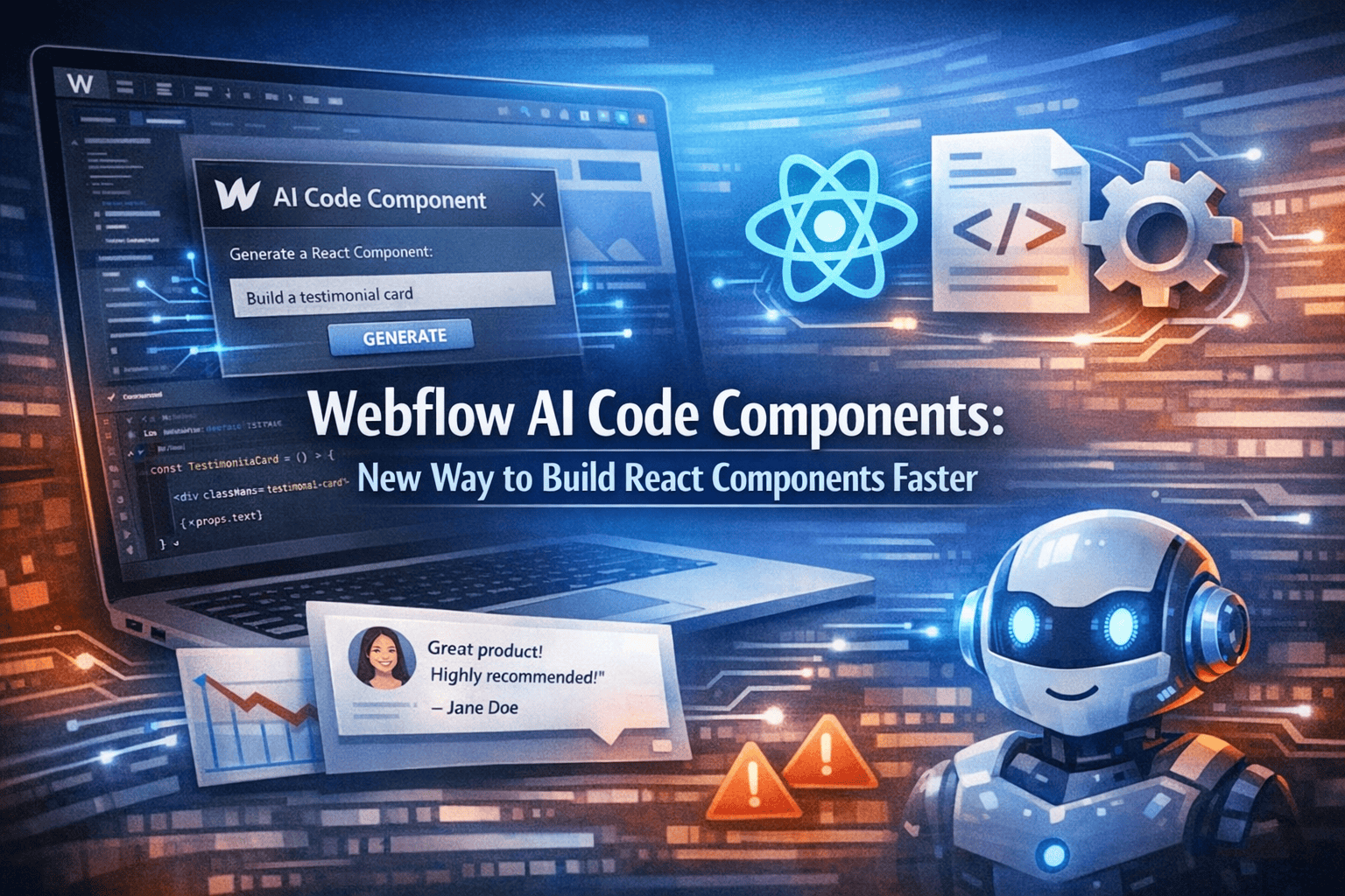 Webflow AI Code Components New Way to Build React Components Faster