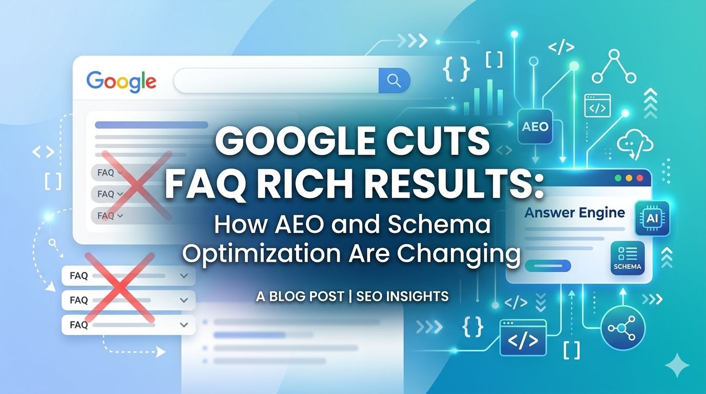 Google Cuts FAQ Rich Results: How AEO and Schema Optimization Are Changing