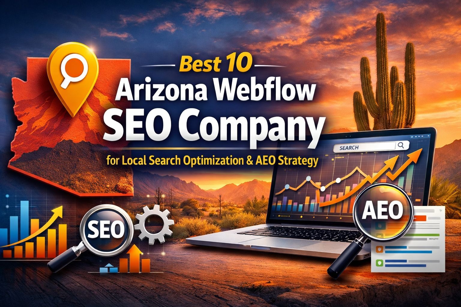 Best 10 Arizona Webflow SEO Companies for Local Search Optimization & AEO Strategy