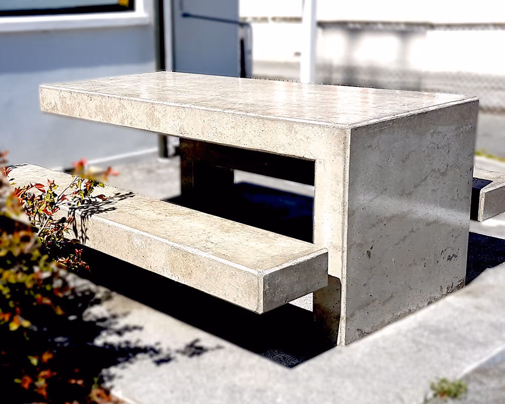 Cantilever Concrete Picnic Table - Permafab 22