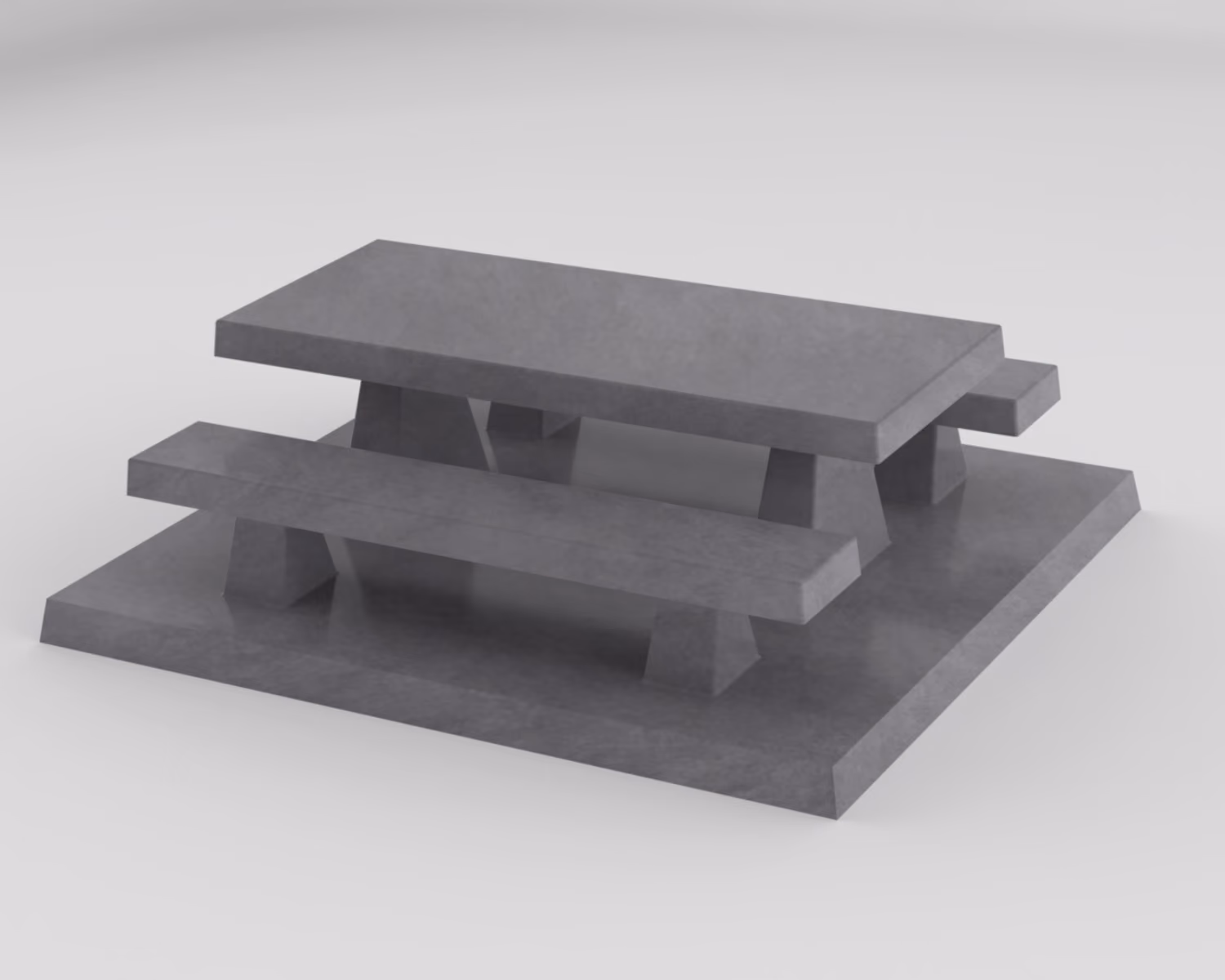 Concrete Picnic Table - Permafab 32