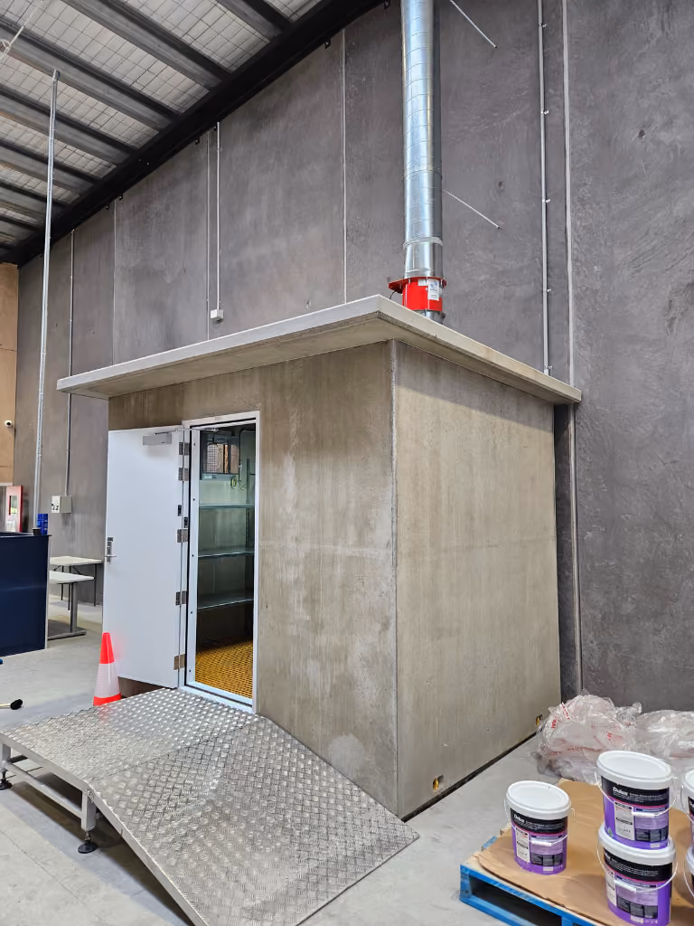 Type C bunker, 2-hour fire-rated storage unit for Dulux - Permastore 34