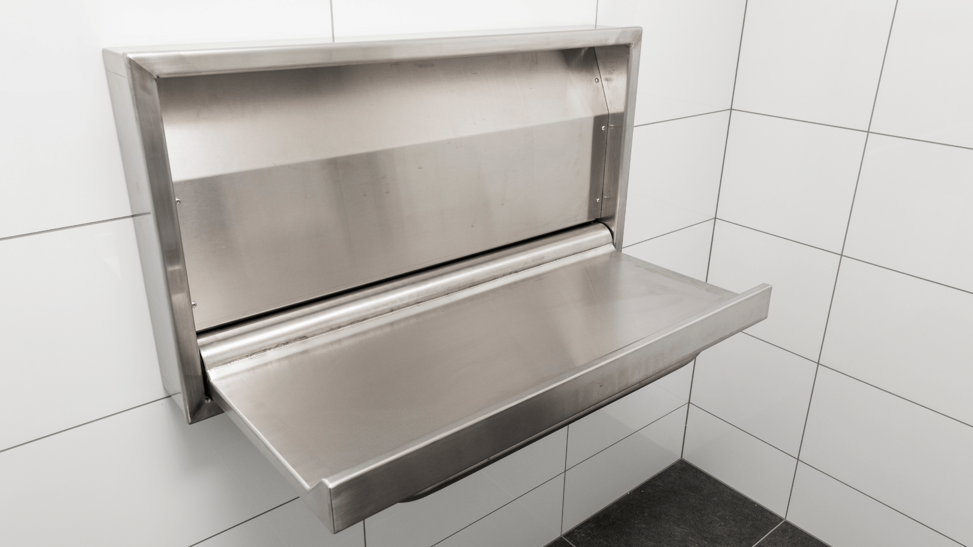 Stainless steel baby change table