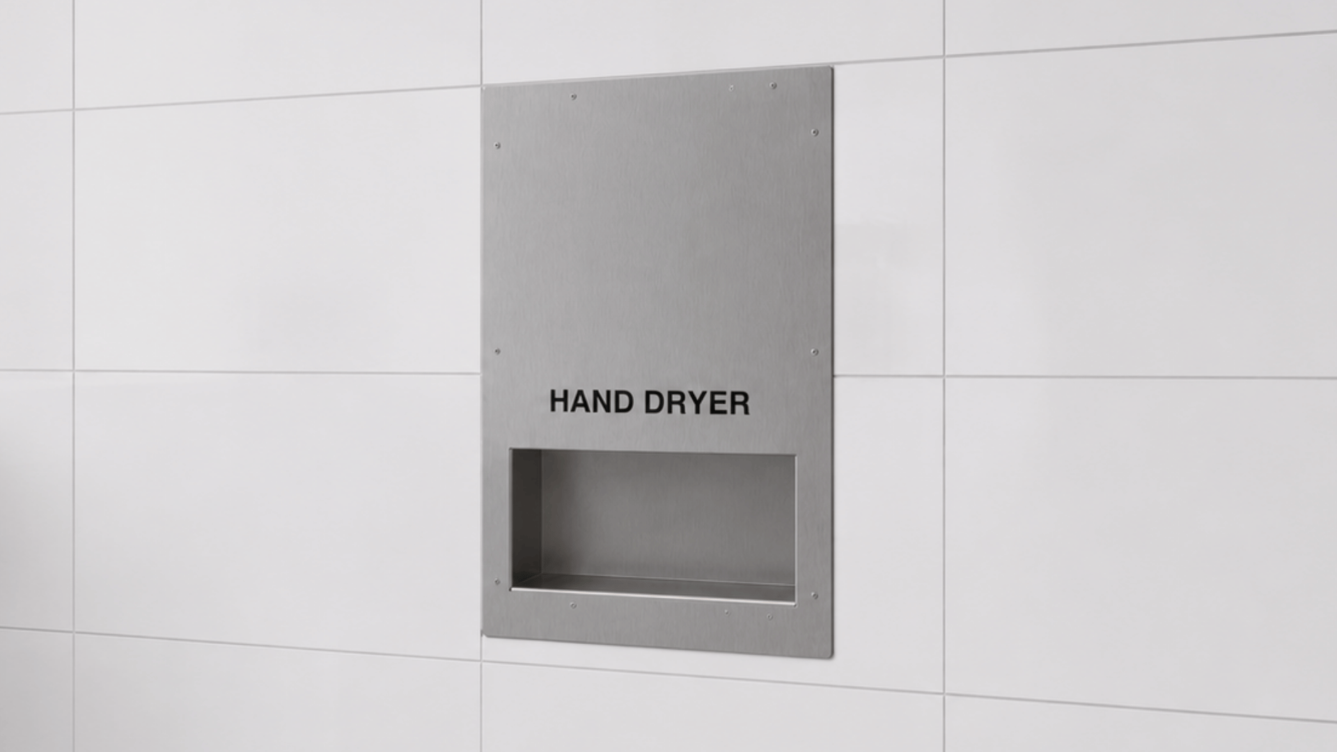 Airjet hand dryer - recessed