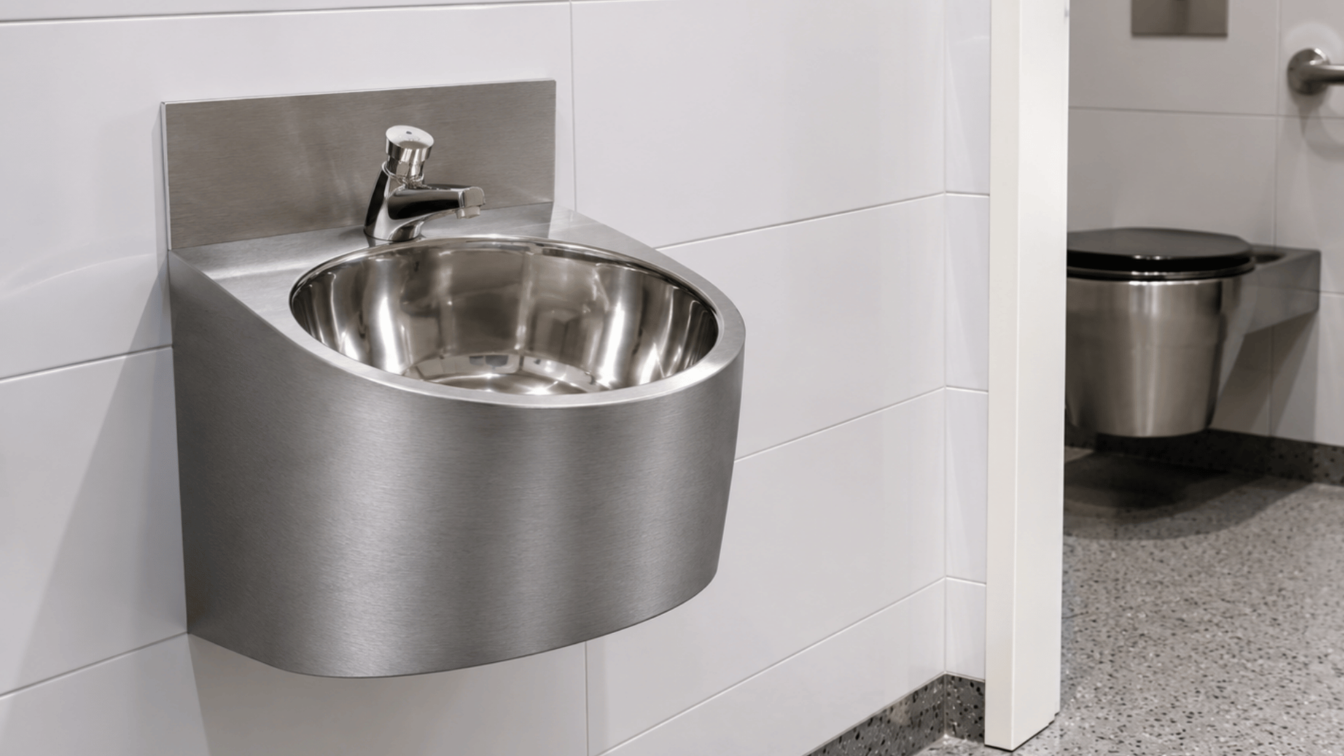 Security stainless steel wash hand basin