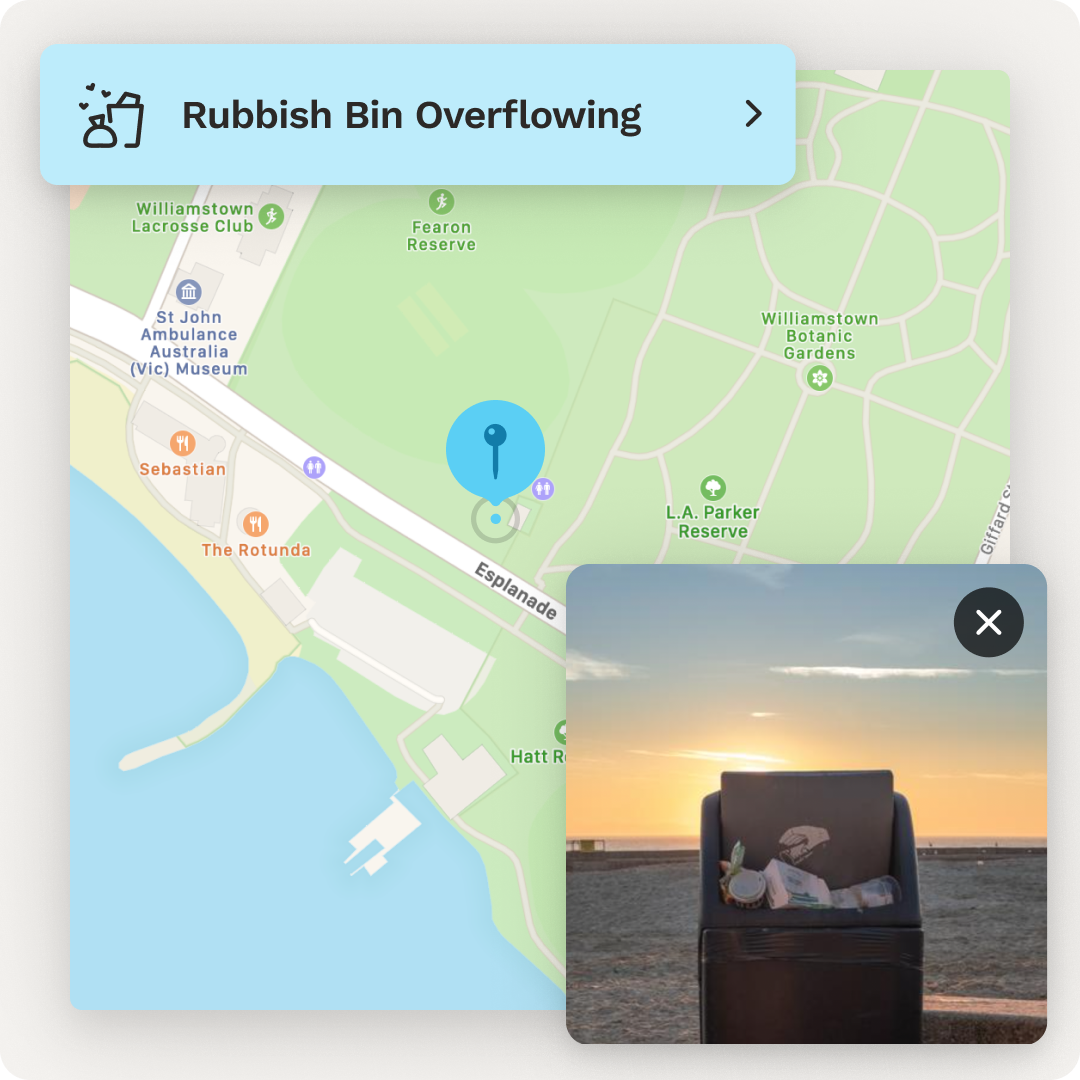 An illustrated graphic of the app screen with a Snapper character
