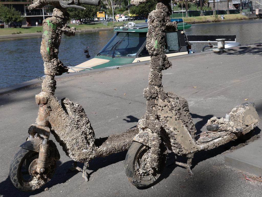 The Herald Sun reveals a sixty per cent rise in abandoned e-scooters across Victoria