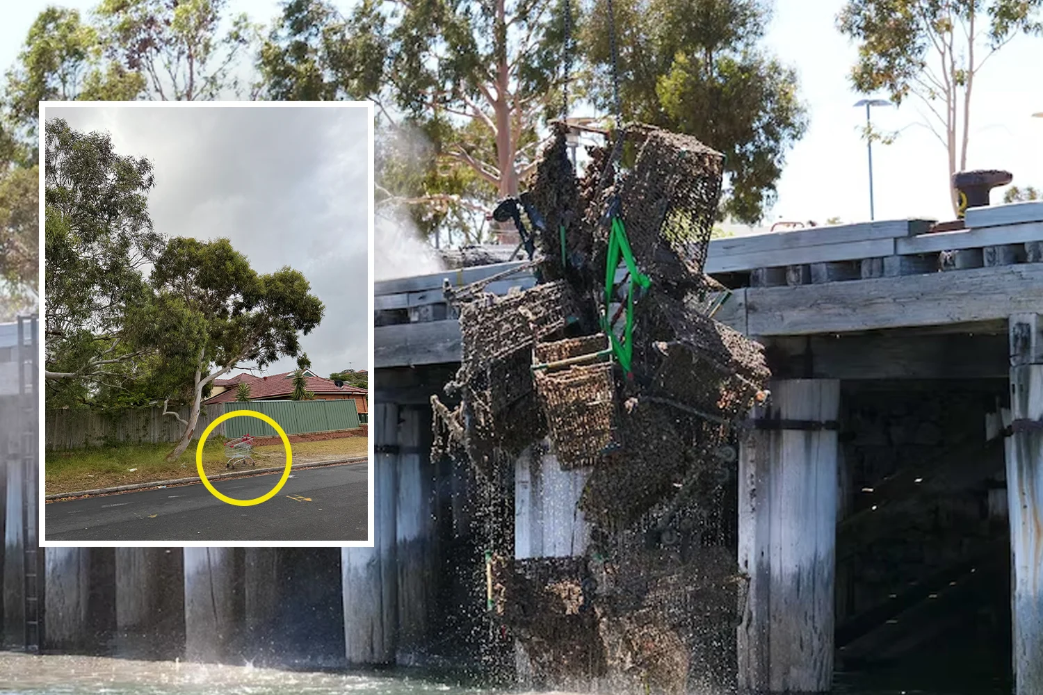 Abandoned trolleys are spiralling out of control according to Yahoo News