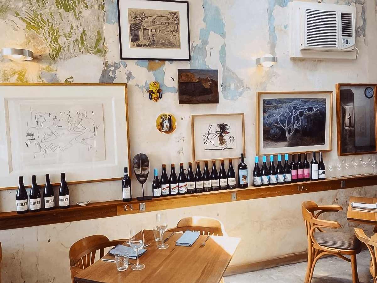 Inside Bistro Elba