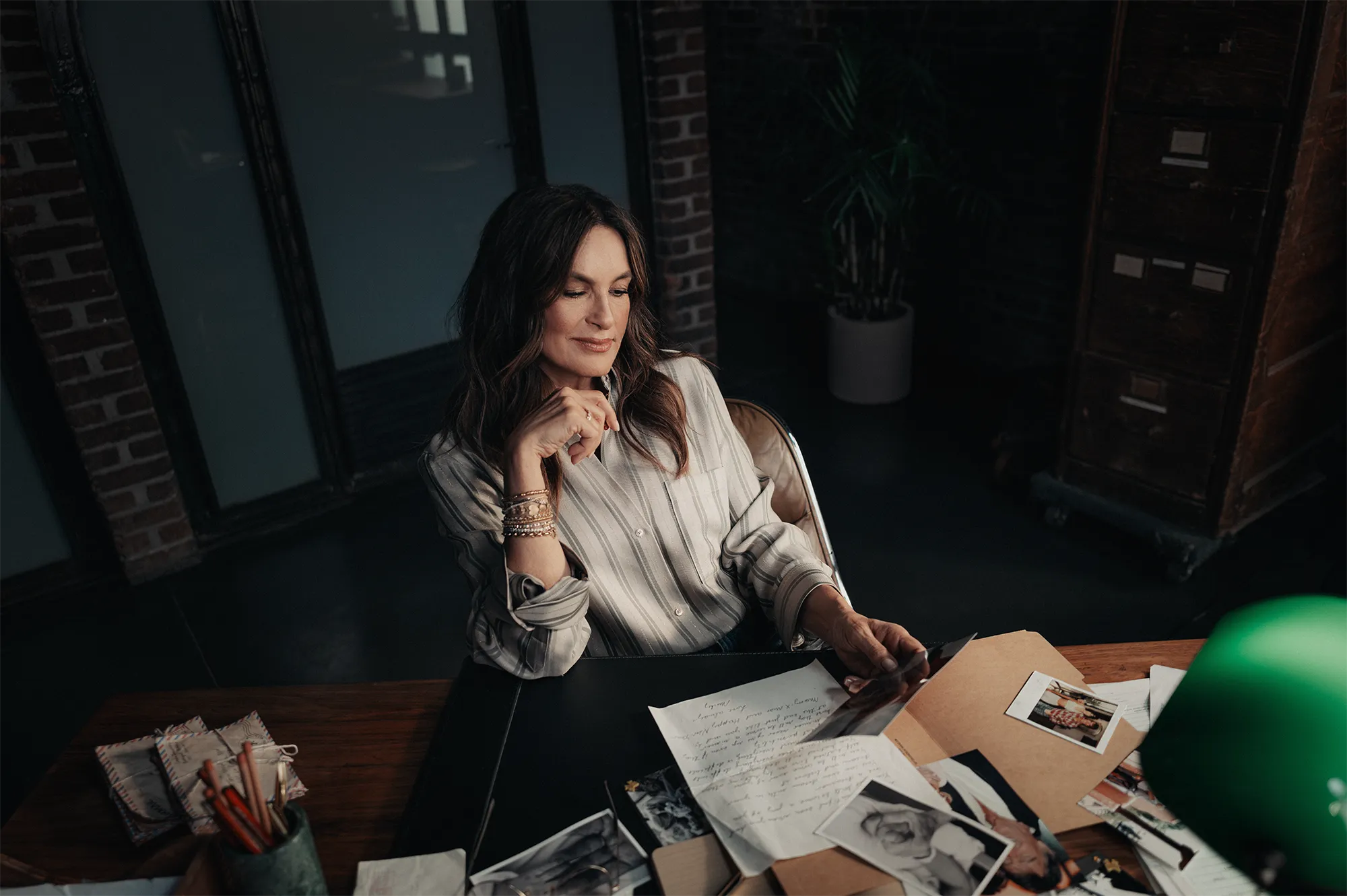 Portrait of actress Mariska Hargitay for Bristol Myers Squibb - Global Biopharmaceutical Company.