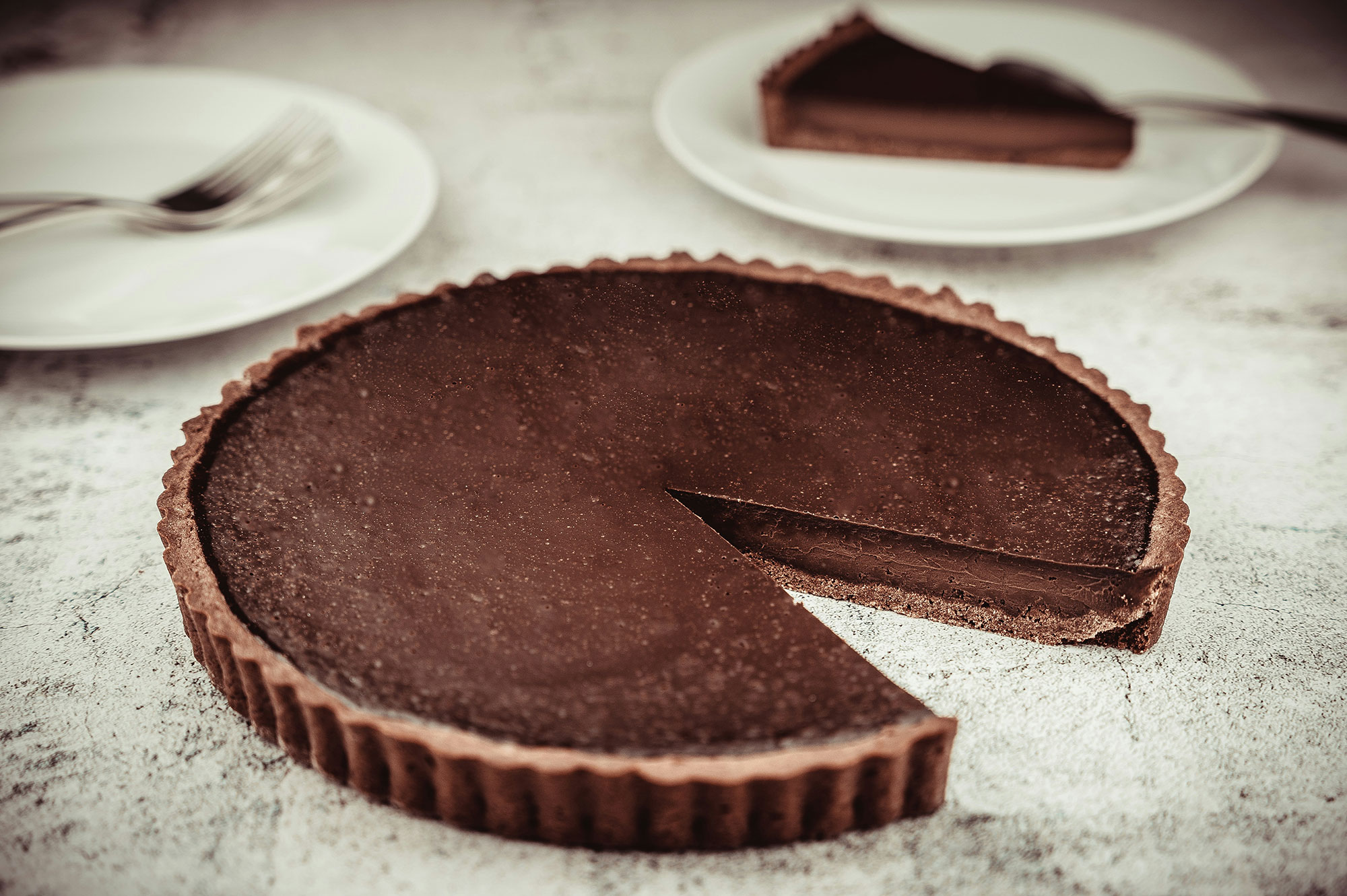 EIne No-Bake Schokotarte
