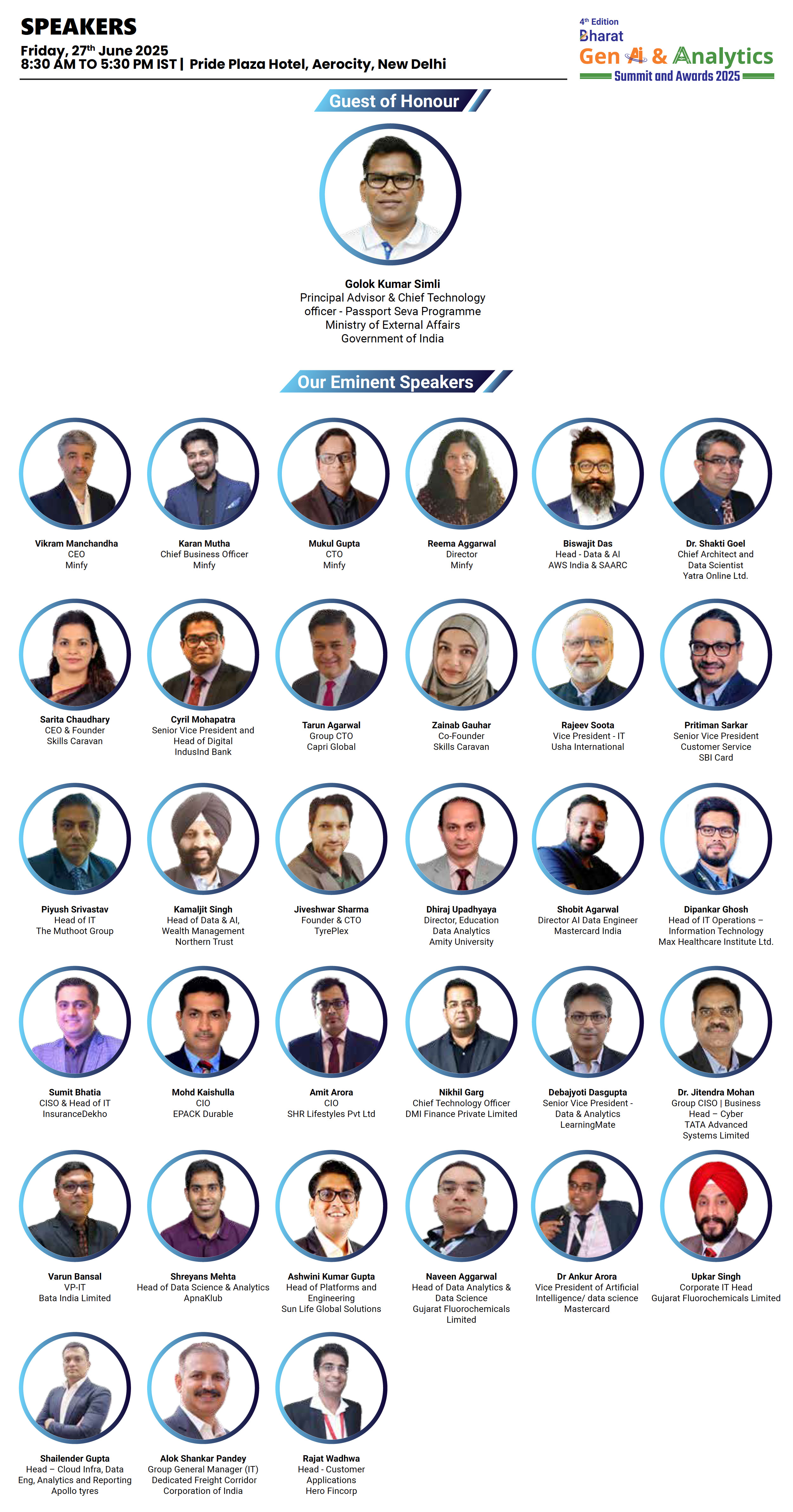 Bharath 2025 Speakers & Mentors