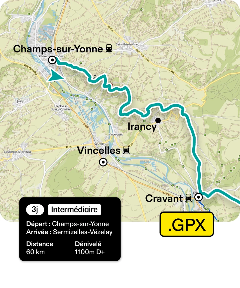 Carte GPX Recto Verso Ile de France