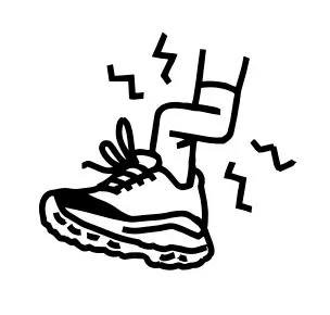 Illustration d'un volcan cartoon jaune allongé, allongé avec un sourire tranquille, les bras derrière la tête et des jambes croisées, avec une petite fumée blanche au-dessus.