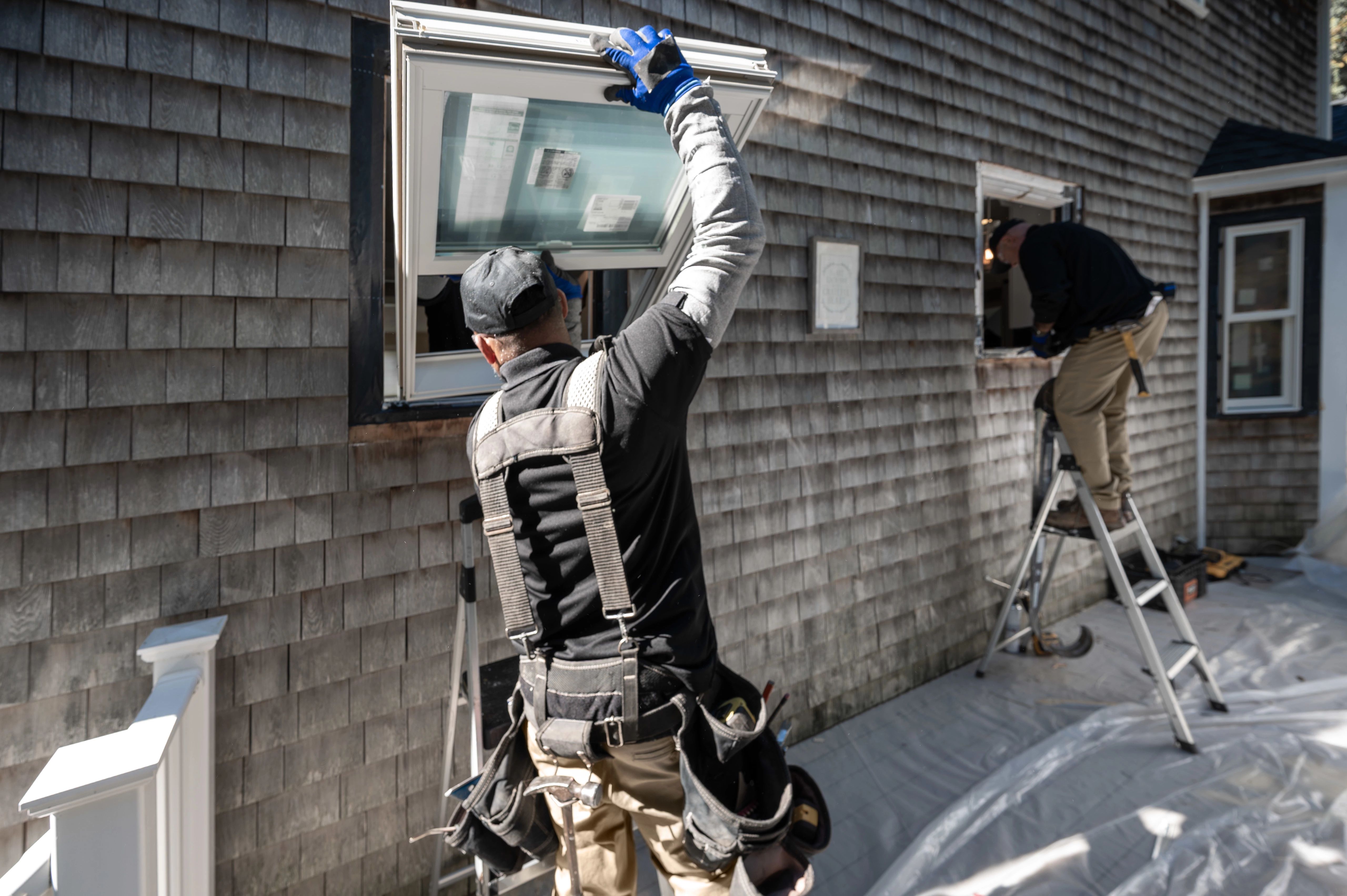 Installing a double-hung window