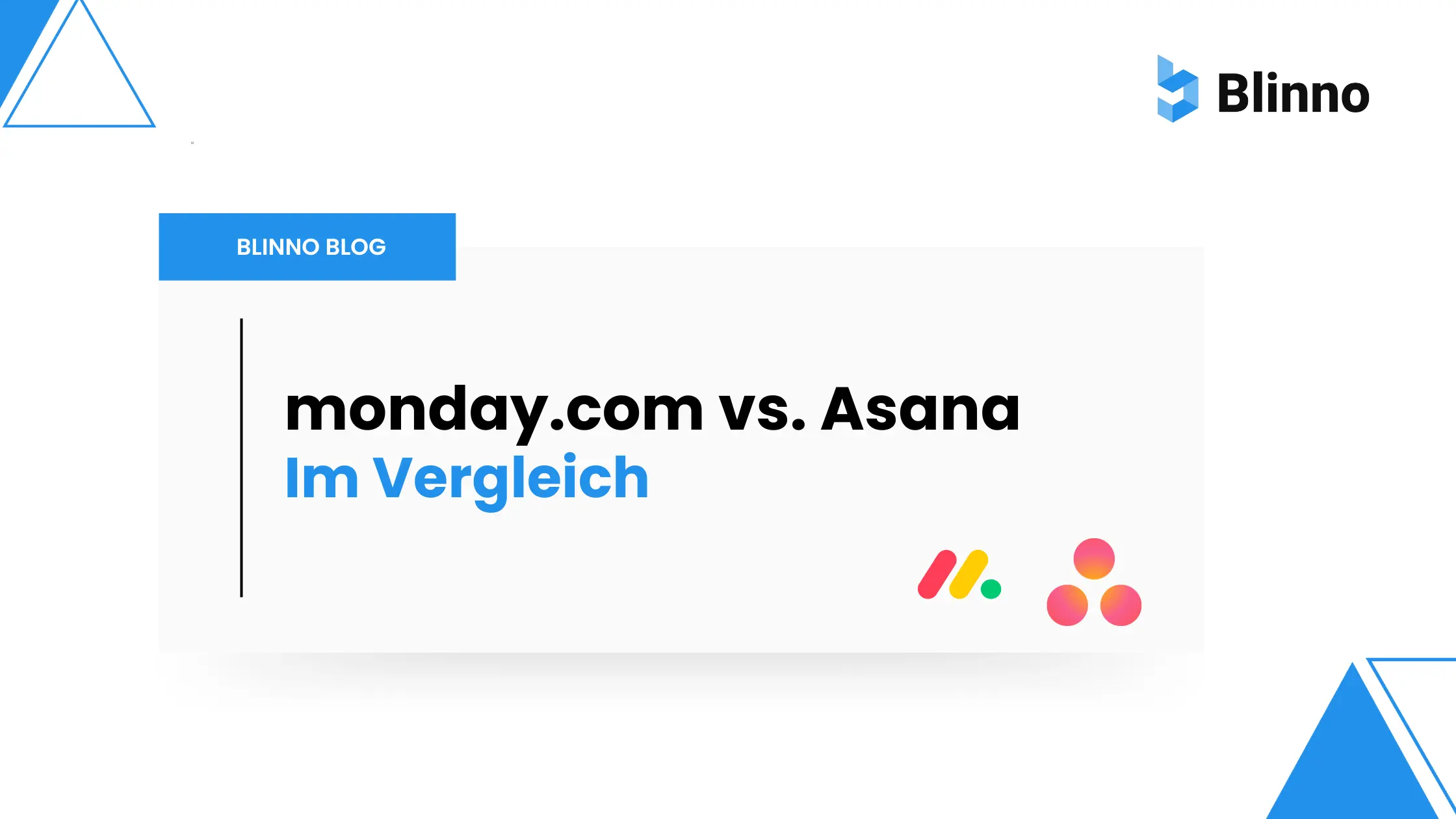 monday.com vs Asana Thumbnail Blinno Blog