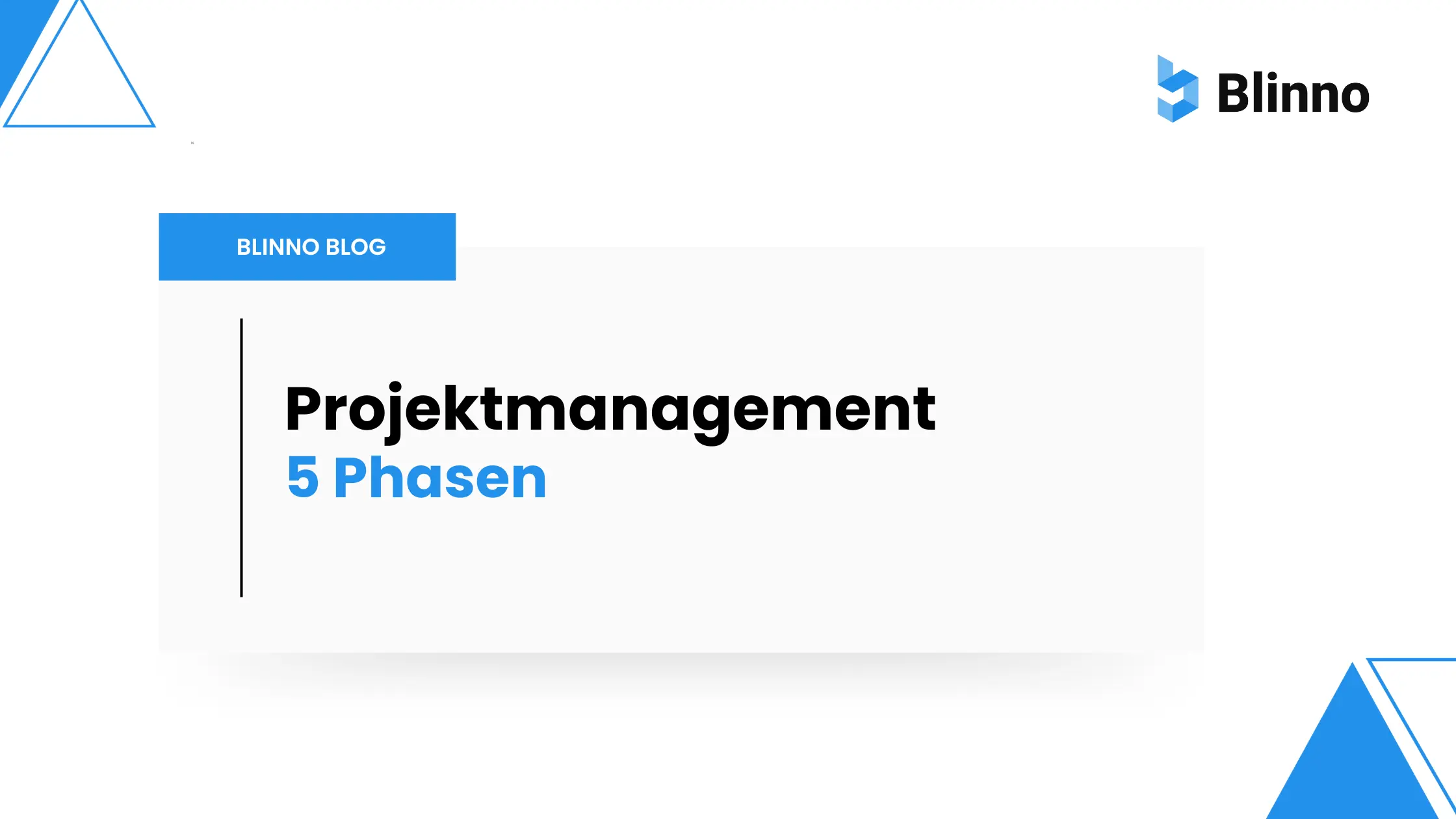 5 Projektmanagementphasen Thumbnail Blinno Blog