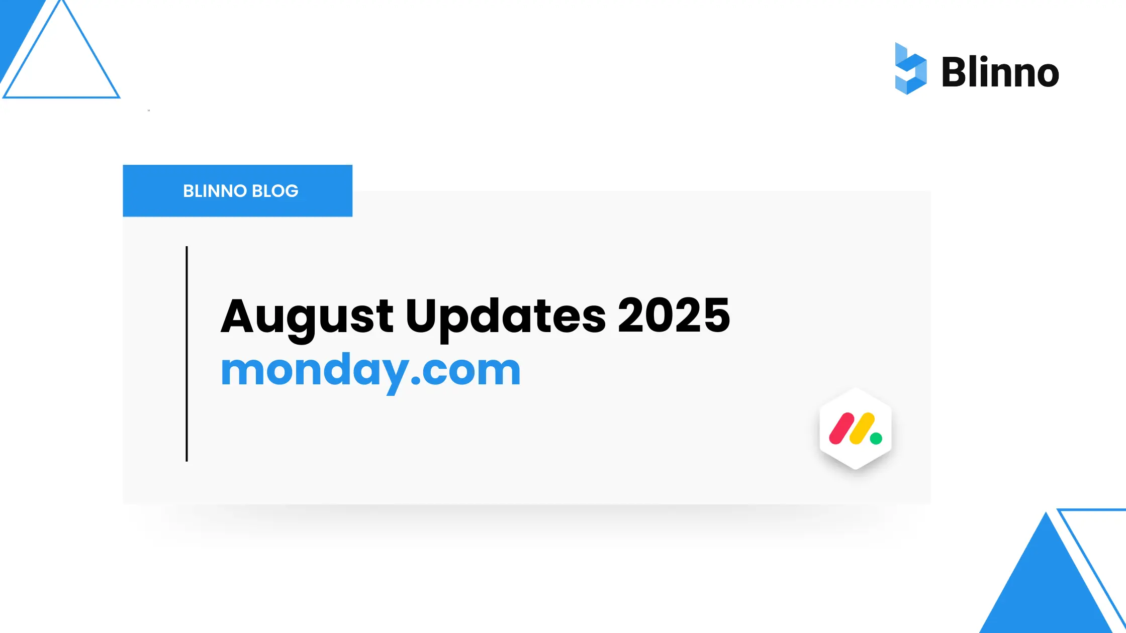 monday.com Updates August Thumbnail Blinno Blog