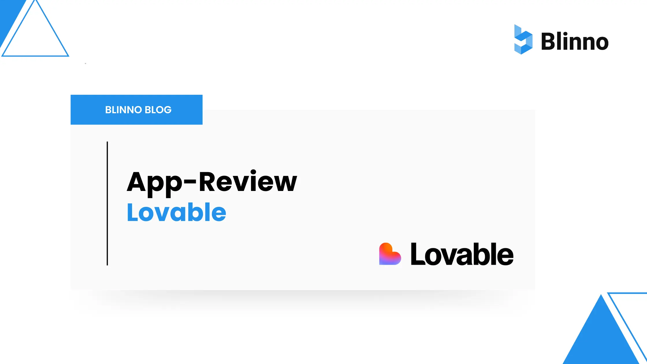 Lovable Review Thumbnail Blinno Blog