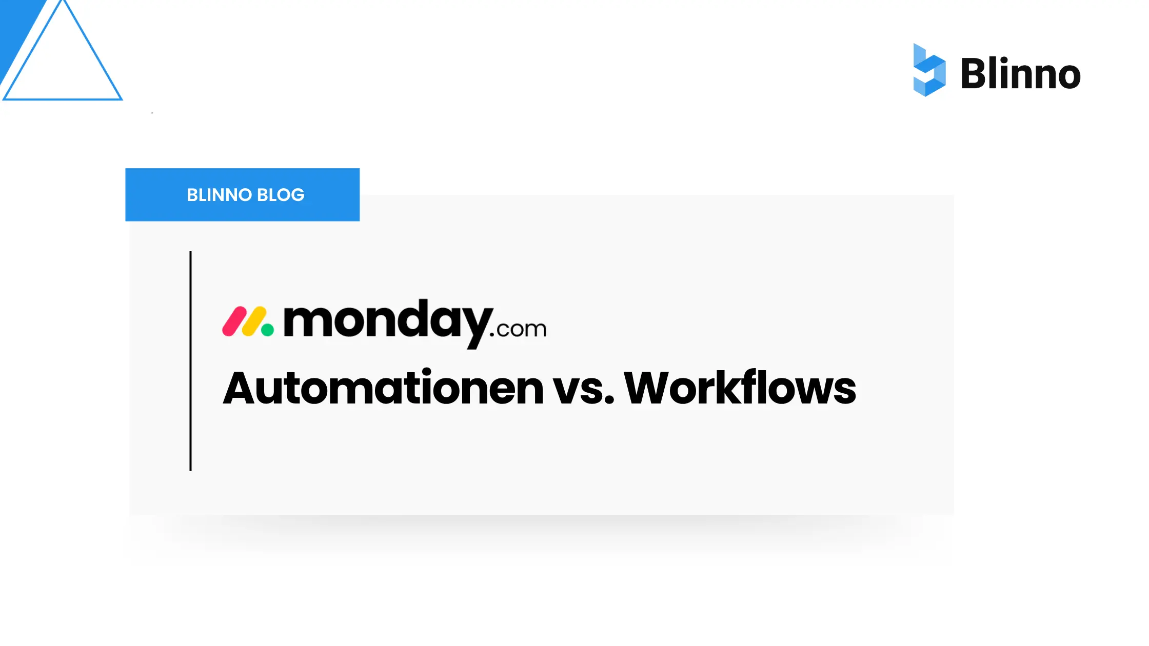 monday.com Workflows vs. Automation Blinno Blog Thumbnail