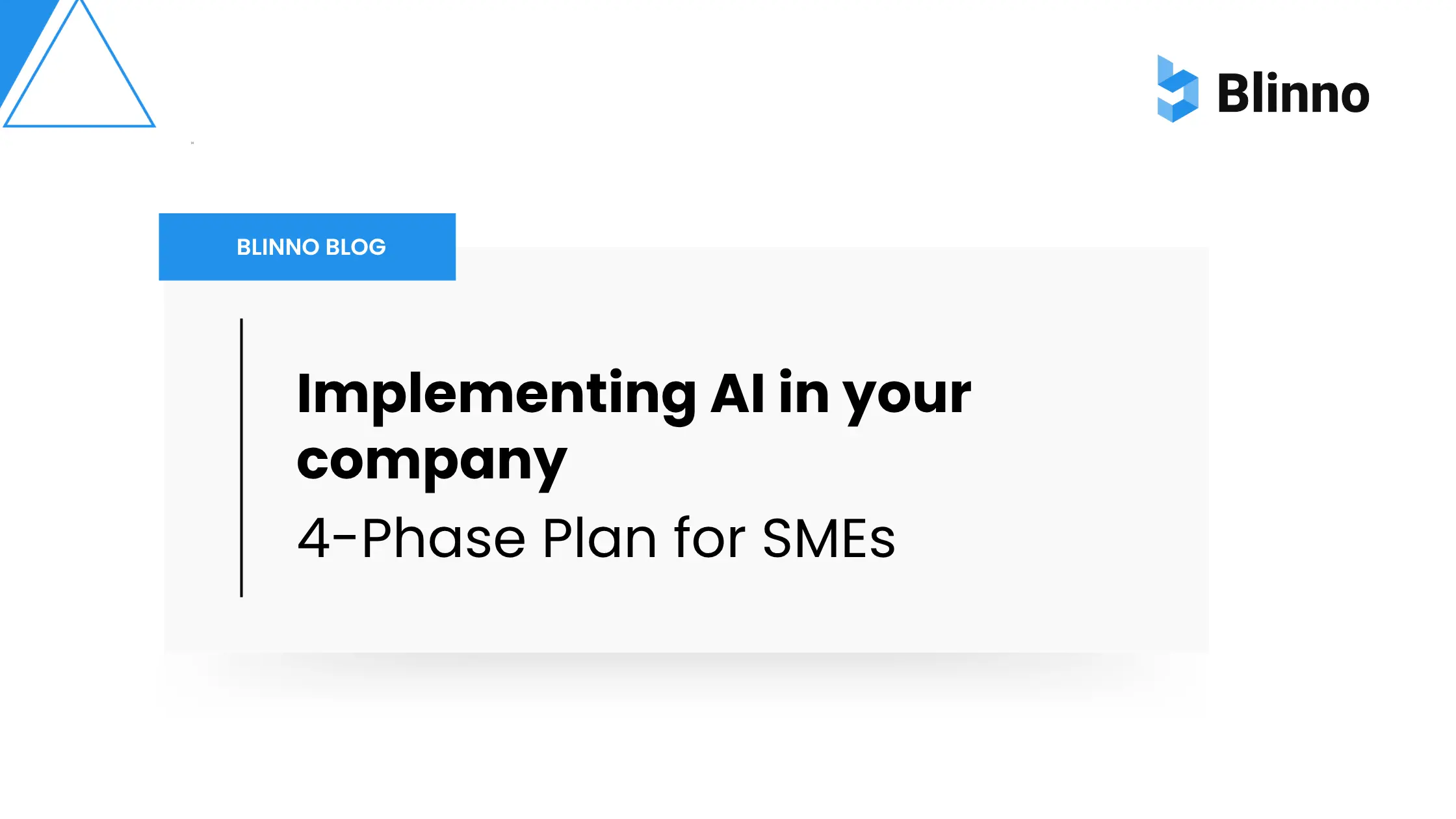 Introducing AI in Businesses BlinnoBlog Thumbnail