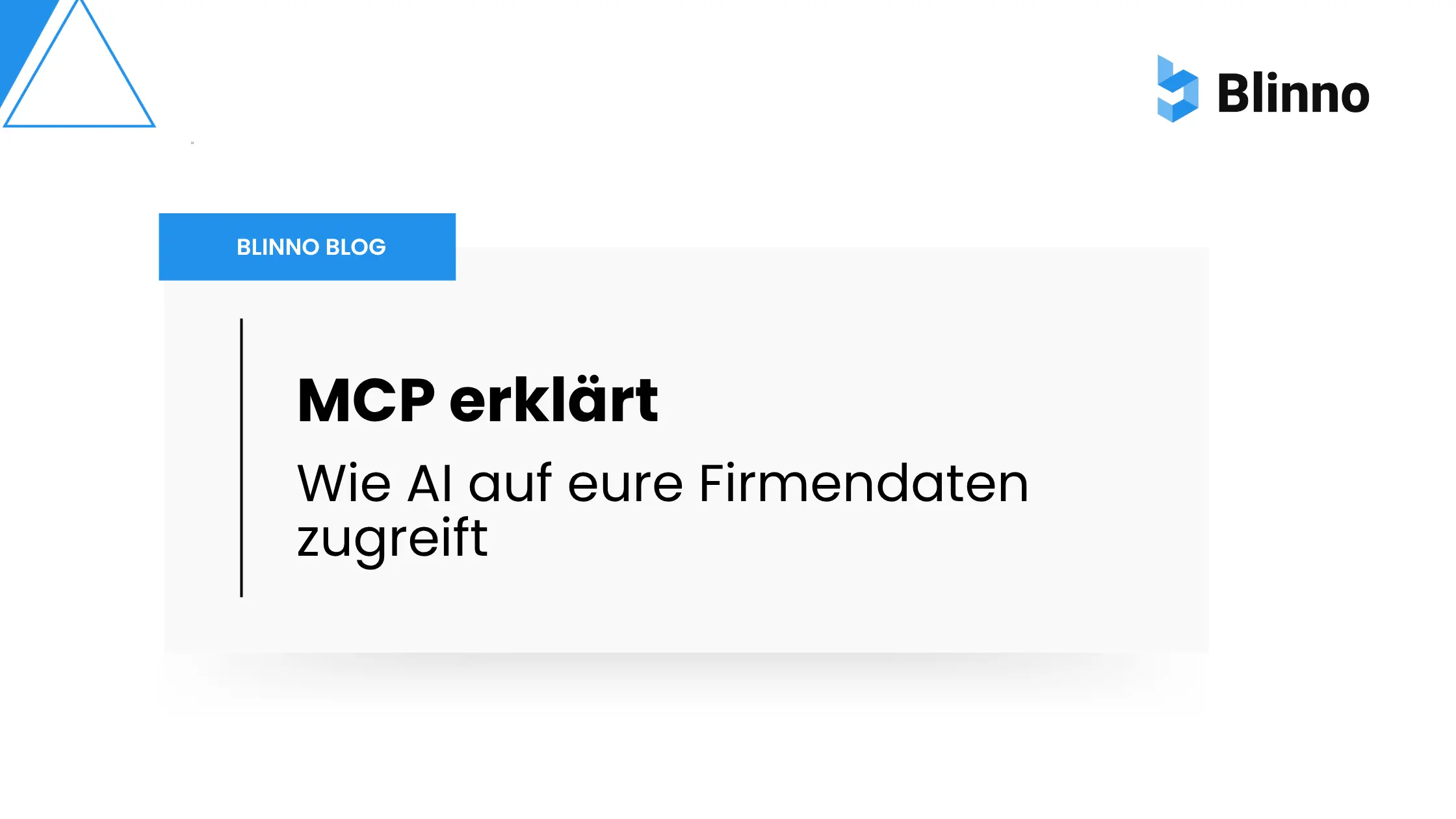 MCP einfach erklärt im Blinno Blog