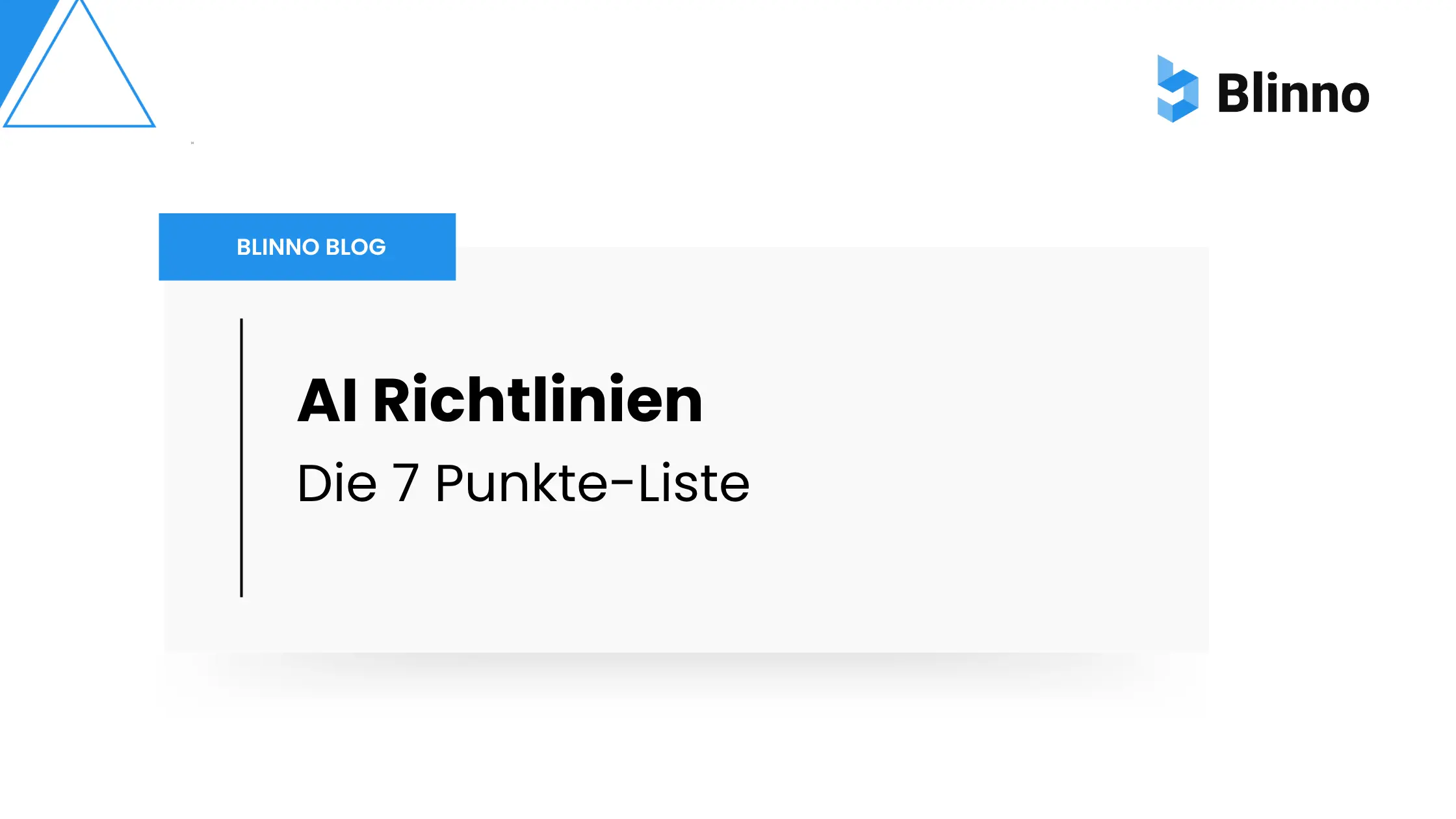 AI Richtlinien für dein KMU - Blinno Blog