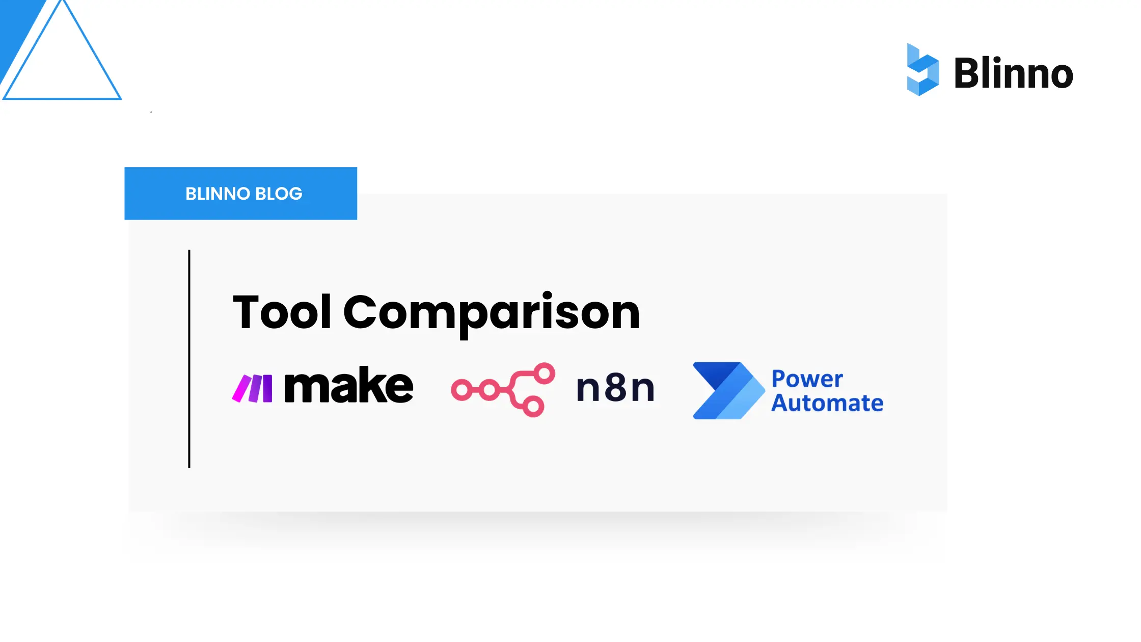 Automation tool comparison Blinno blog thumbnail