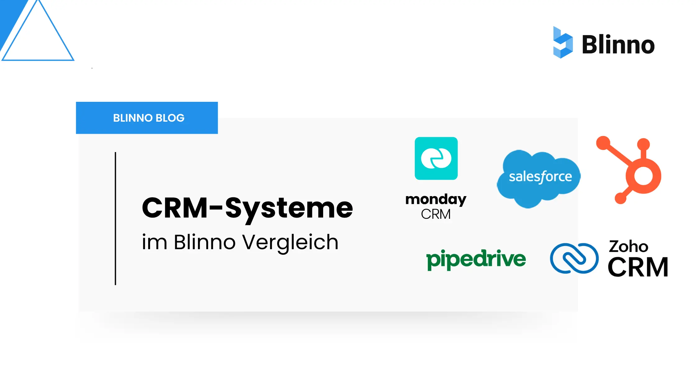 CRM Vergleich 2026 - Blinno Blog Thumbnail