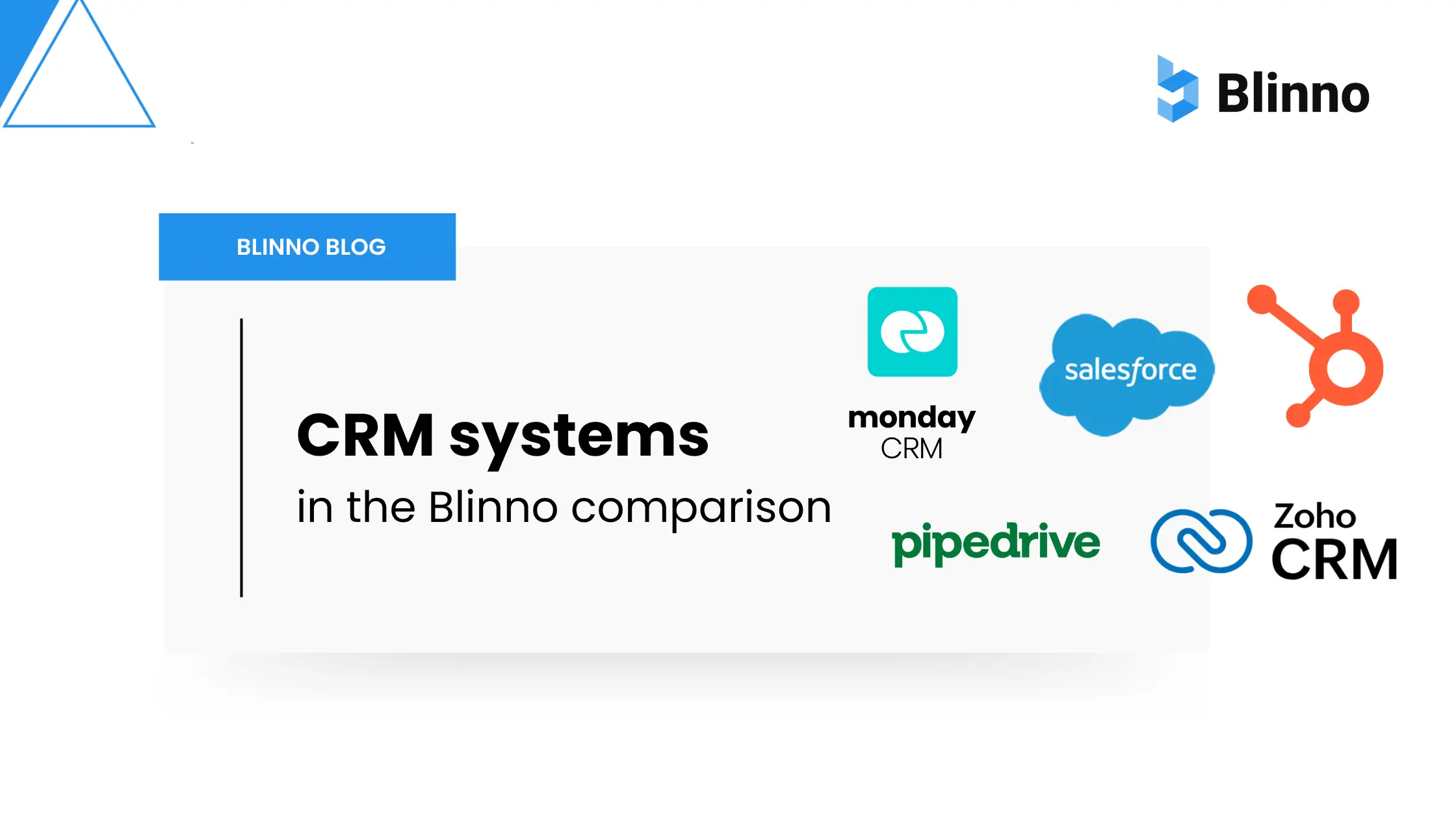 CRM comparison 2026 - Blinno blog thumbnail