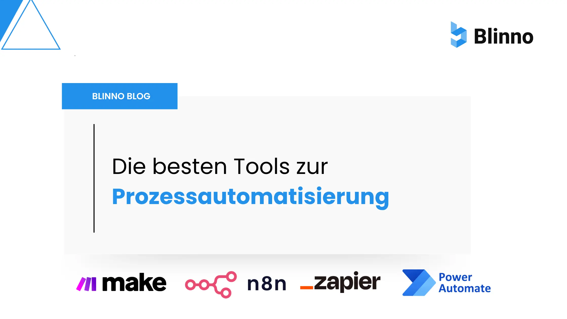 Workflow-Automatisierung Tools 2026 - Blinno Blog Thumbnail