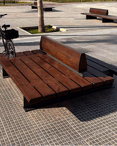 wood bench