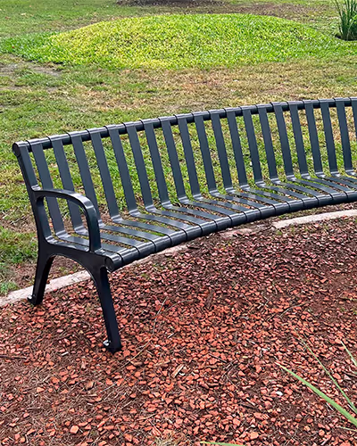 metal bench
