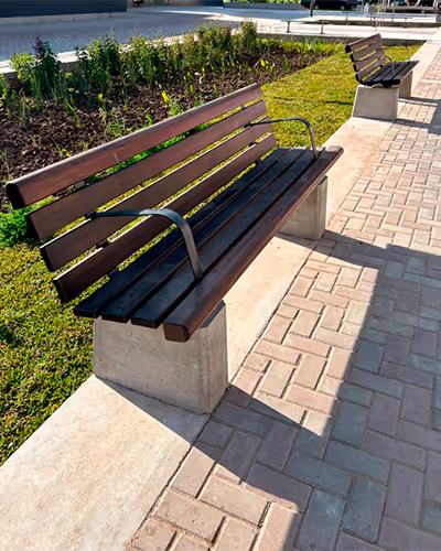 wood bench