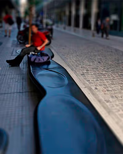concrete bench