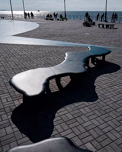 concrete bench