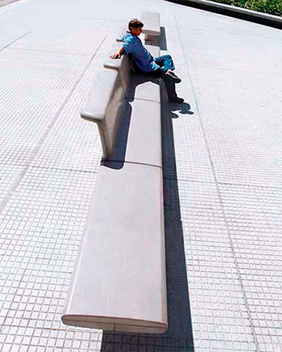 concrete bench