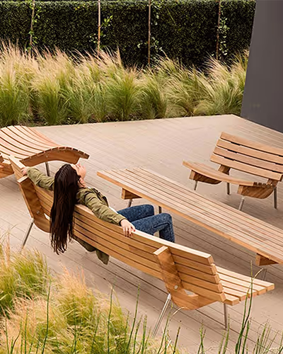 wood bench