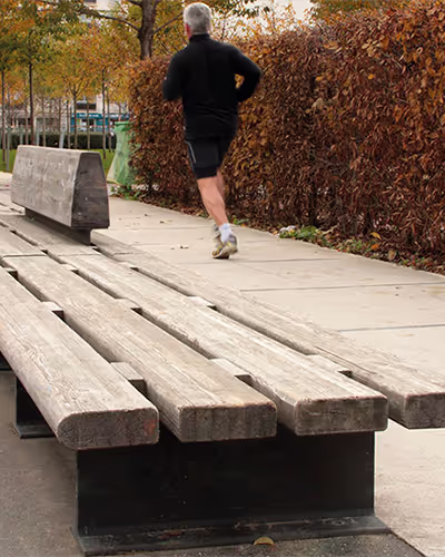wood bench