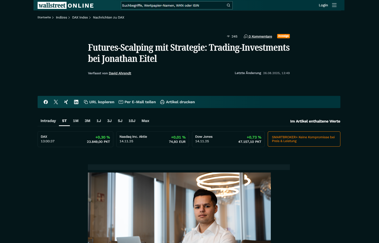 Wallstreet Online Artikel Vorschau