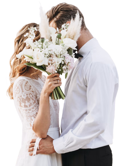 Couple holding eachother