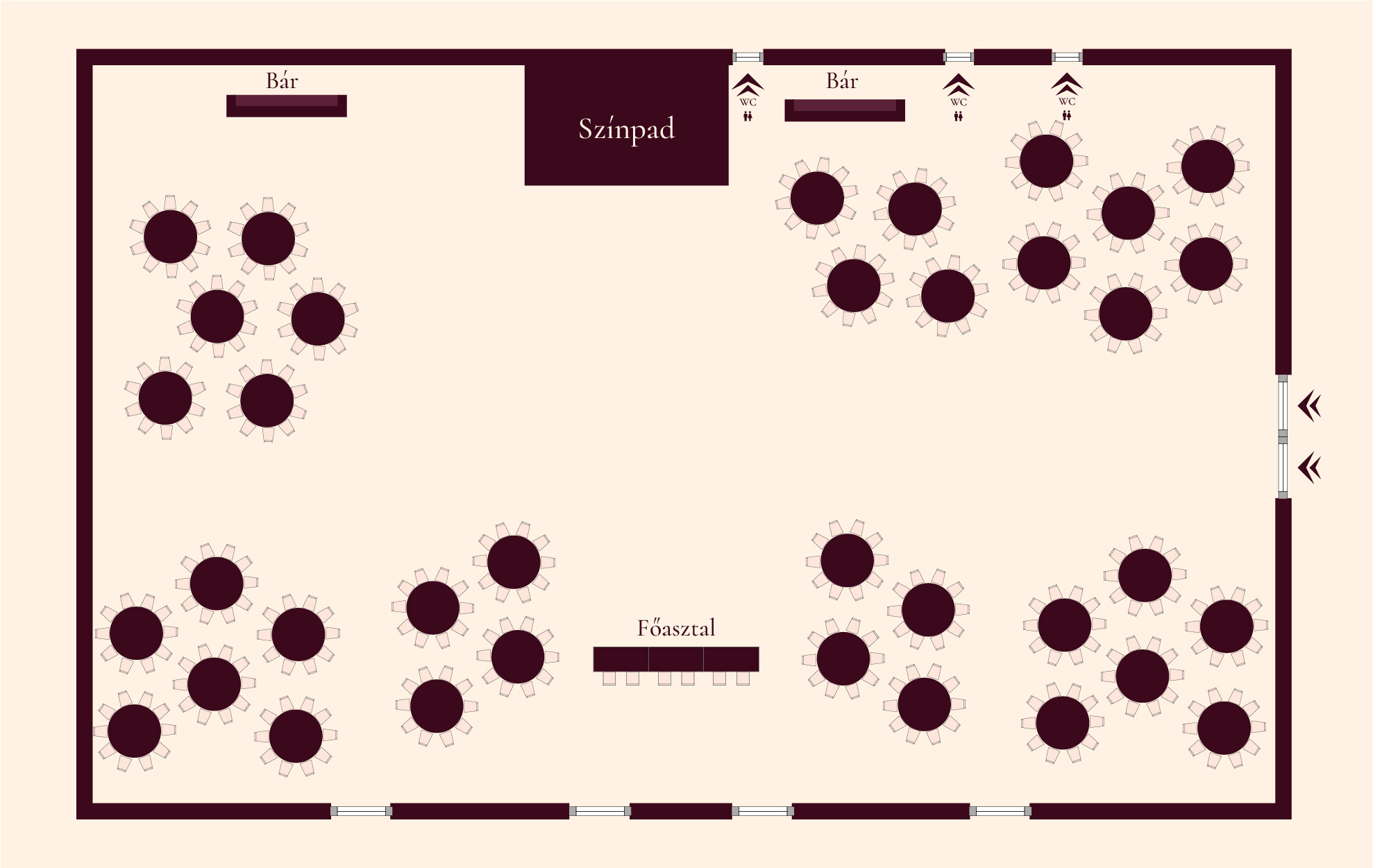 Panorama Event Hall layout