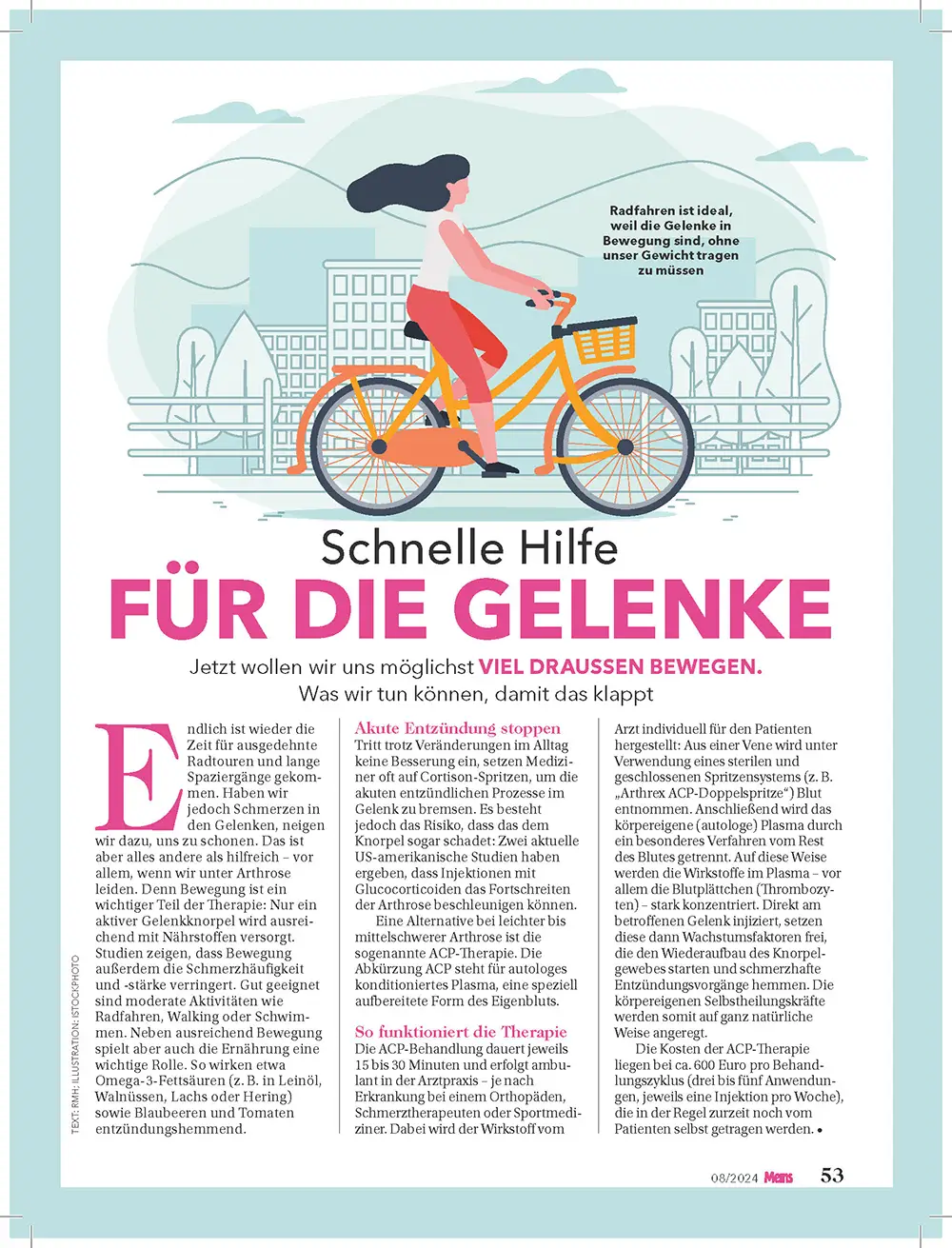 Meins Artikel: Schnelle Hilfe für die Gelenke