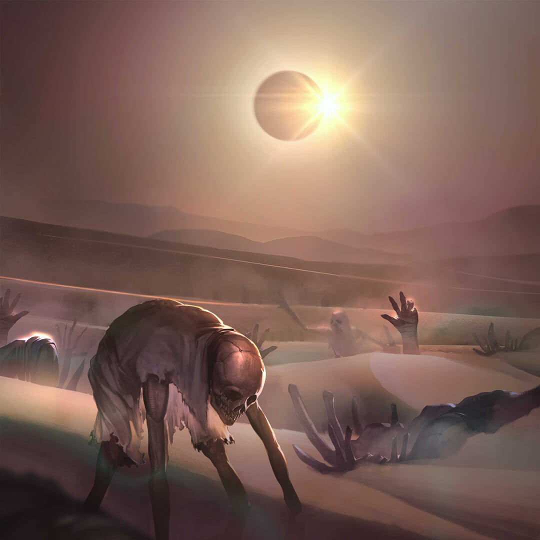 skeletons rise from the earth