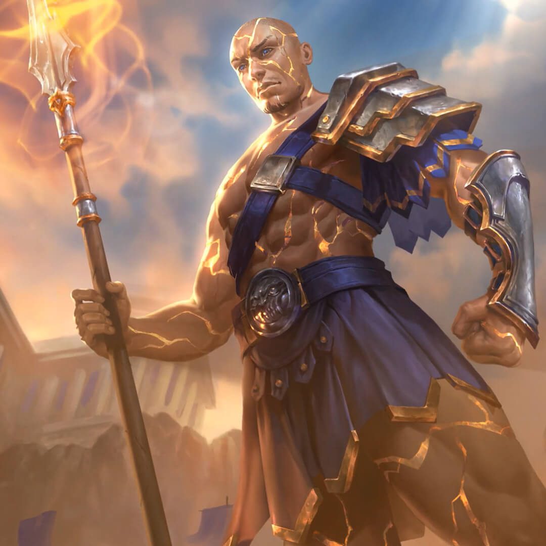 lysander standing strong with his spear