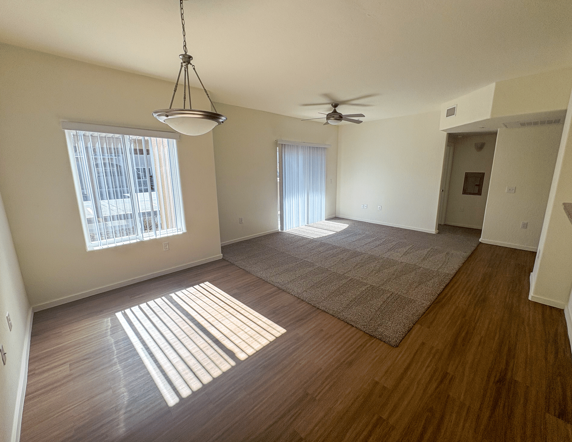 empty living room area